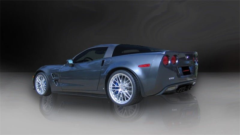 Corsa 06-13 Chevrolet Corvette C6 Z06 7.0L V8 Black Sport Cat-Back Exhaust - Crew Original
