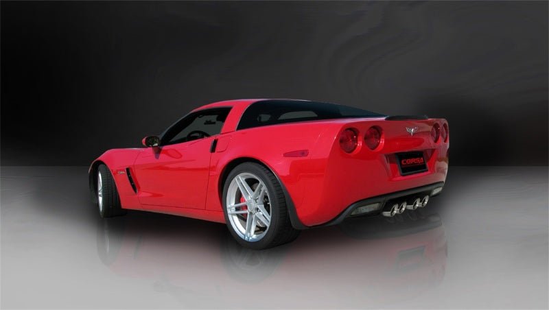 Corsa 06-13 Chevrolet Corvette C6 Z06 7.0L V8 Polished Sport Axle-Back Exhaust - Crew Original