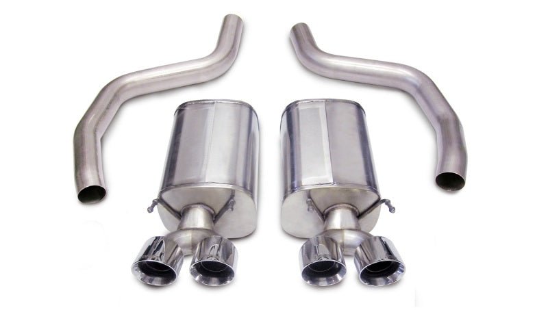 Corsa 06-13 Chevrolet Corvette C6 Z06 7.0L V8 Polished Sport Axle-Back Exhaust - Crew Original