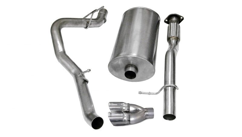 Corsa 07-08 Chevrolet Suburban 1500 5.3L V8 Polished Sport Cat-Back Exhaust - Crew Original