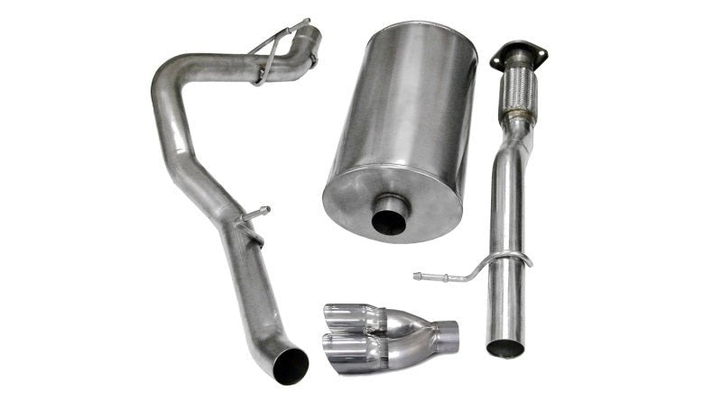 Corsa 07-08 Chevrolet Suburban 1500 5.3L V8 Polished Sport Cat-Back Exhaust - Crew Original
