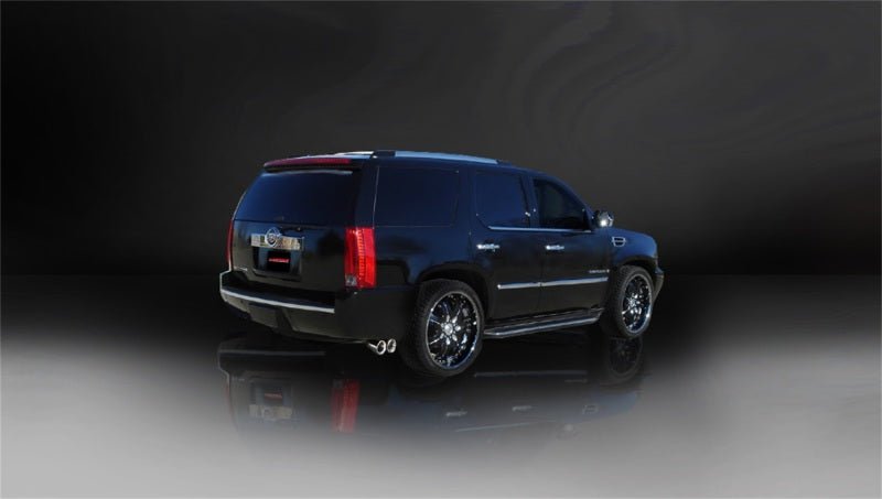 Corsa 07-10 Cadillac Escalade 6.2L V8 Polished Sport Cat-Back Exhaust - Crew Original