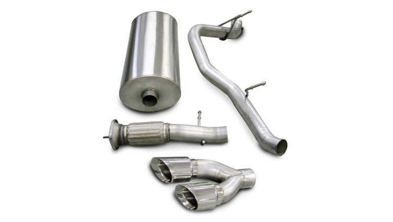 Corsa 07-10 Cadillac Escalade 6.2L V8 Polished Sport Cat-Back Exhaust - Crew Original