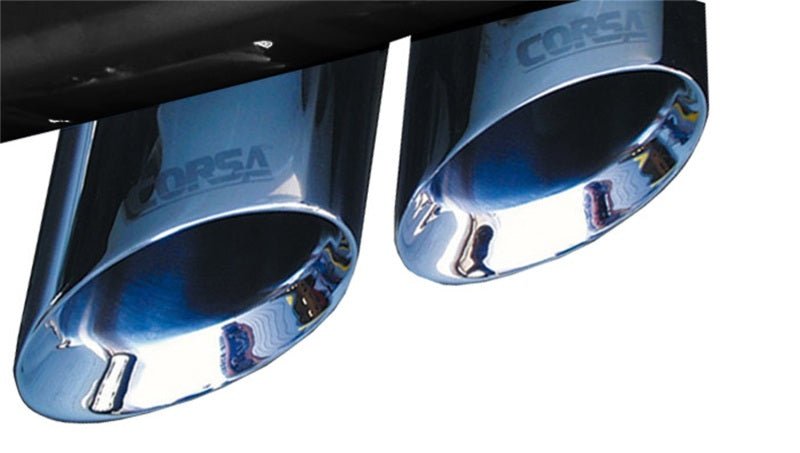 Corsa 07-10 Cadillac Escalade 6.2L V8 Polished Sport Cat-Back Exhaust - Crew Original