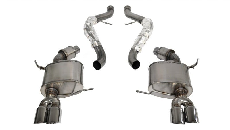 Corsa 08-12 BMW M3 E90 Polished Sport Cat-Back Exhaust - Crew Original
