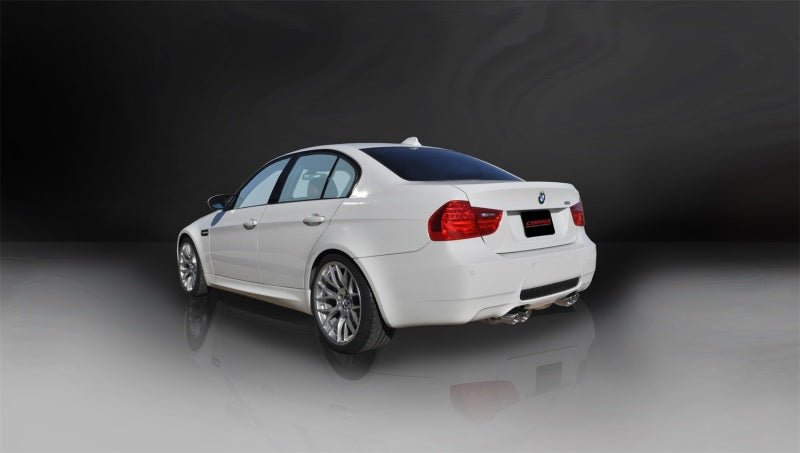 Corsa 08-12 BMW M3 E90 Polished Sport Cat-Back Exhaust - Crew Original