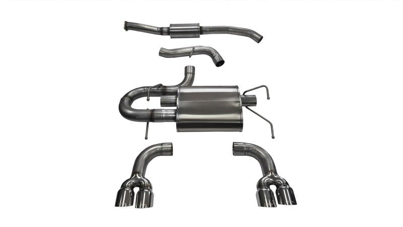 Corsa 08-13 Subaru Impreza Hatchback STI 2.5L Turbo Manual Polished Sport Cat-Back Exhaust - Crew Original