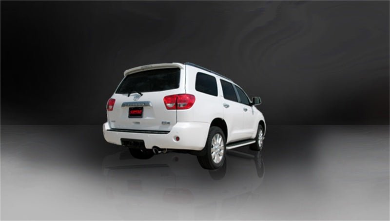 Corsa 08-13 Toyota Sequoia 5.7L V8 Touring Cat-Back Exhaust w/Black 4in Tip - Crew Original