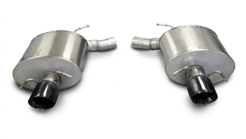 Corsa 09-13 Cadillac CTS Sedan V 6.2L V8 Black Sport Axle-Back Exhaust - Crew Original