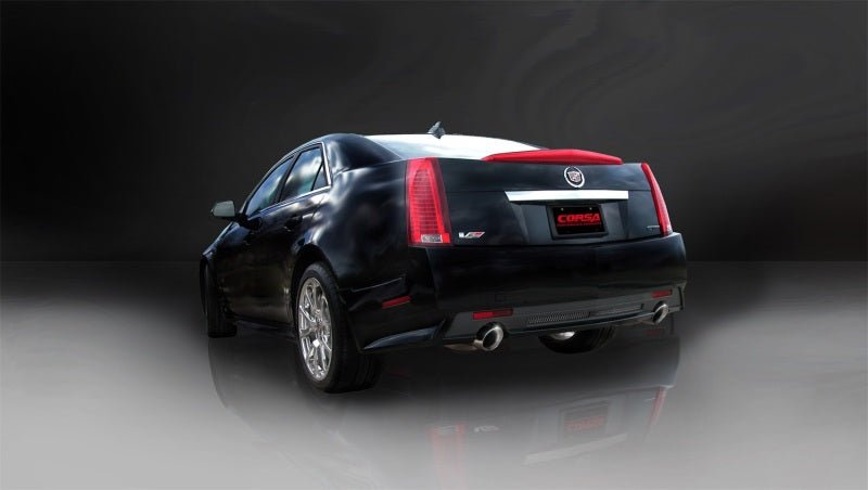 Corsa 09-13 Cadillac CTS Sedan V 6.2L V8 Polished Touring Axle-Back Exhaust - Crew Original