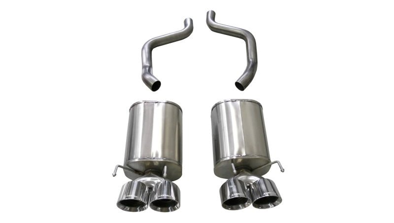 Corsa 09-13 Chevrolet Corvette (C6) 6.2L Polished Sport Axle-Back Exhaust w/4.5in Tips - Crew Original