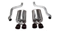 Corsa 09-13 Chevrolet Corvette C6 6.2L V8 Black Sport Axle-Back Exhaust - Crew Original