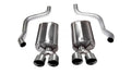 Corsa 09-13 Chevrolet Corvette C6 6.2L V8 Polished Sport Axle-Back Exhaust - Crew Original