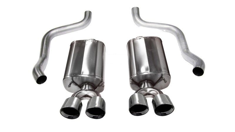 Corsa 09-13 Chevrolet Corvette C6 6.2L V8 Polished Sport Axle-Back Exhaust - Crew Original