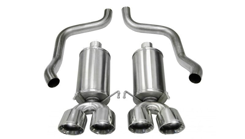 Corsa 09-13 Chevrolet Corvette C6 6.2L V8 Polished Xtreme Axle-Back Exhaust - Crew Original