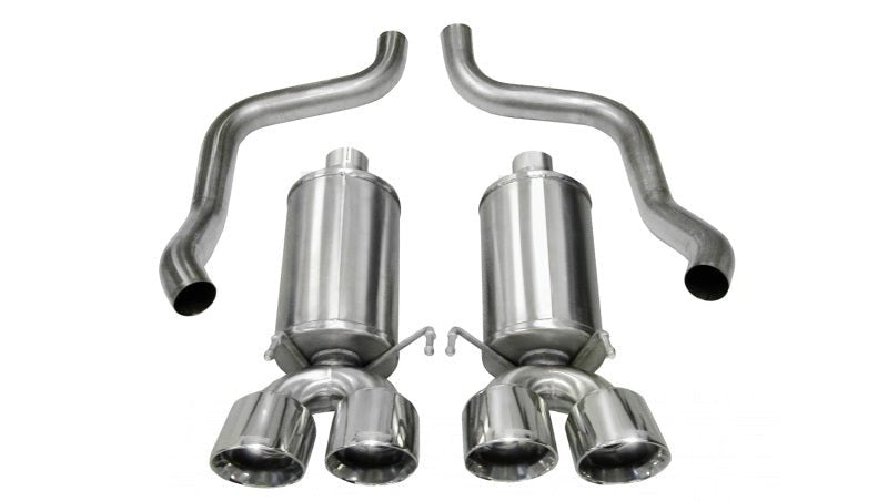 Corsa 09-13 Chevrolet Corvette C6 6.2L V8 Polished Xtreme Axle-Back Exhaust - Crew Original