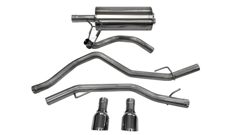 Corsa 09-14 Dodge Ram 1500 4.7L Quad/Crew Cab/Short Bed Polished Dual Exit Cat-Back Exhaust - Crew Original