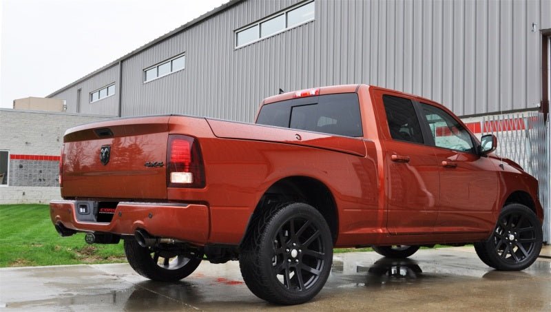 Corsa 09-14 Dodge Ram 1500 4.7L/5.7L V8 Quad/Crew Cab/Short Bed Black Dual Rear Exit Cat-Back Exhaus - Crew Original