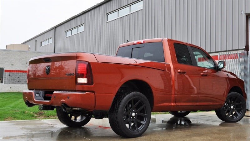 Corsa 09-14 Dodge Ram 1500 4.7L/5.7L V8 Quad/Crew Cab/Short Bed Black Dual Rear Exit Cat-Back Exhaus - Crew Original