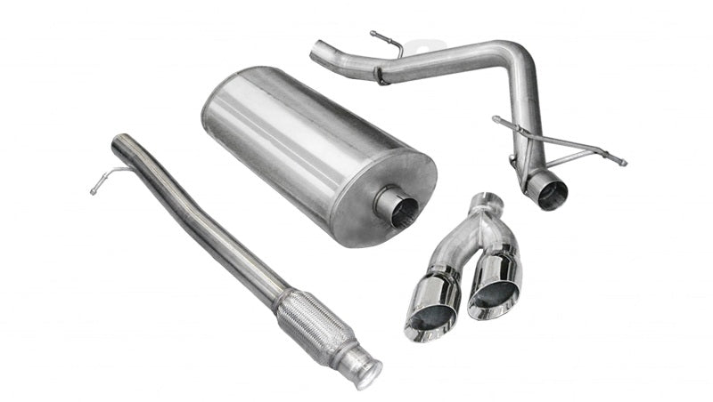 Corsa 10-13 Chevrolet Silverado Crew Cab/Short Bed 1500 4.8L V8 Polished Sport Cat-Back Exhaust - Crew Original
