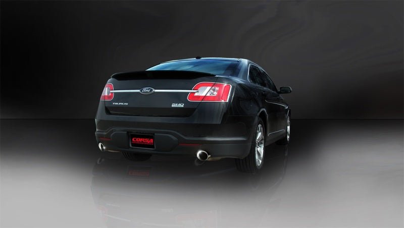 Corsa 10-13 Ford Taurus SHO 3.5L V6 Turbo Polished Sport Cat-Back Exhaust - Crew Original