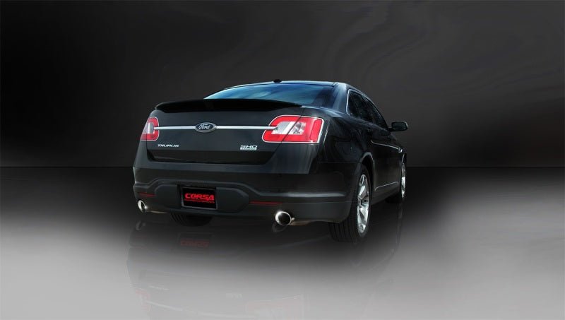 Corsa 10-13 Ford Taurus SHO 3.5L V6 Turbo Polished Sport Cat-Back Exhaust - Crew Original