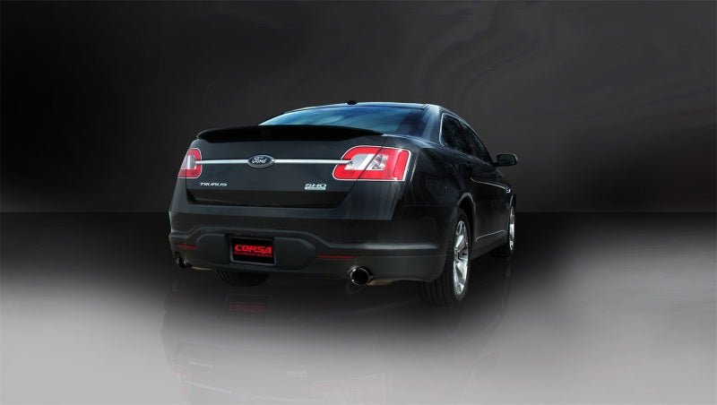Corsa 10-13 Ford Taurus SHO 3.5L V6 Turbo Sport Cat-Back Exhaust w/ Dual 4in Black Tips - Crew Original