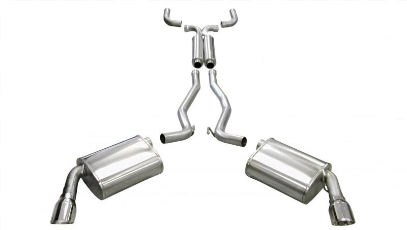 Corsa 10-14 Chevrolet Camaro Convertible RS 3.6L V6 Polished Sport Cat-Back + XO Exhaust - Crew Original