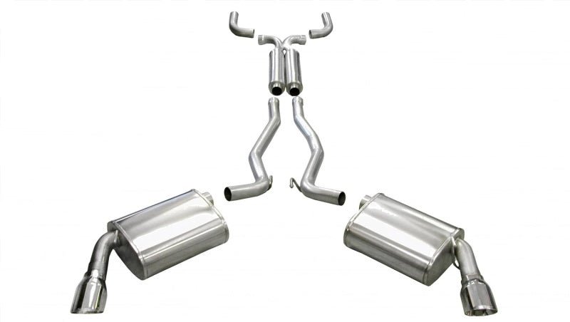 Corsa 10-14 Chevrolet Camaro Convertible RS 3.6L V6 Polished Sport Cat-Back + XO Exhaust - Crew Original