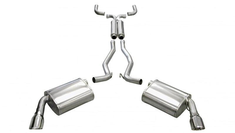 Corsa 10-14 Chevrolet Camaro Coupe SS 6.2L V8 Auto Polished Sport Cat-Back + XO Exhaust - Crew Original