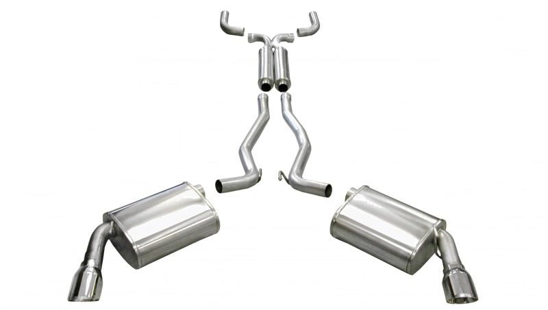 Corsa 10-14 Chevrolet Camaro Coupe SS 6.2L V8 Auto Polished Sport Cat-Back + XO Exhaust - Crew Original
