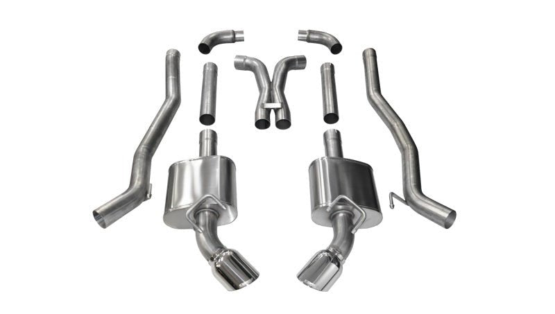 Corsa 10-15 Chevrolet Camaro SS 6.2L V8 Manual Polished Xtreme 3in Cat-Back - Crew Original