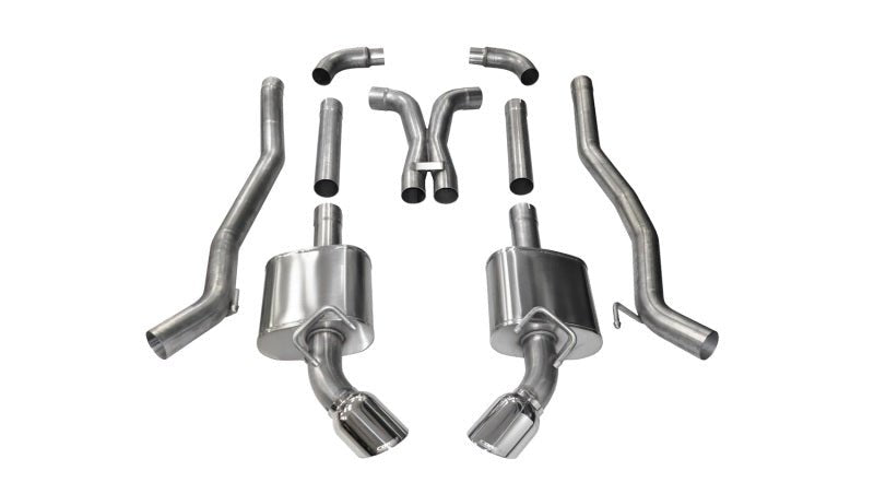 Corsa 10-15 Chevrolet Camaro SS 6.2L V8 Manual Polished Xtreme 3in Cat-Back - Crew Original