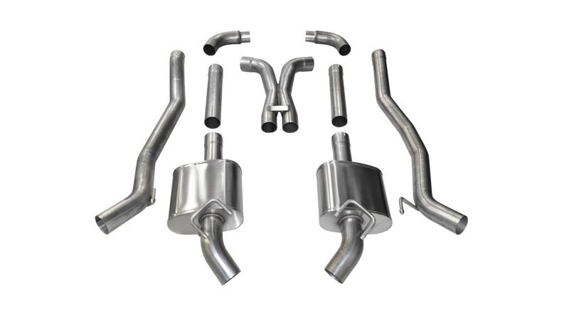 Corsa 10-15 Chevrolet Camaro SS 6.2L V8 Manual Xtreme 3in Cat-Back (No Tips Uses Factory Bezels) - Crew Original