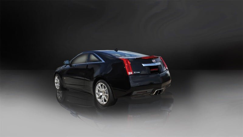 Corsa 11-13 Cadillac CTS Coupe V 6.2L V8 Black Sport Axle-Back Exhaust - Crew Original