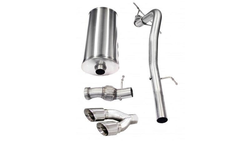 Corsa 11-13 Cadillac Escalade 6.2L V8 Polished Sport Cat-Back Exhaust - Crew Original