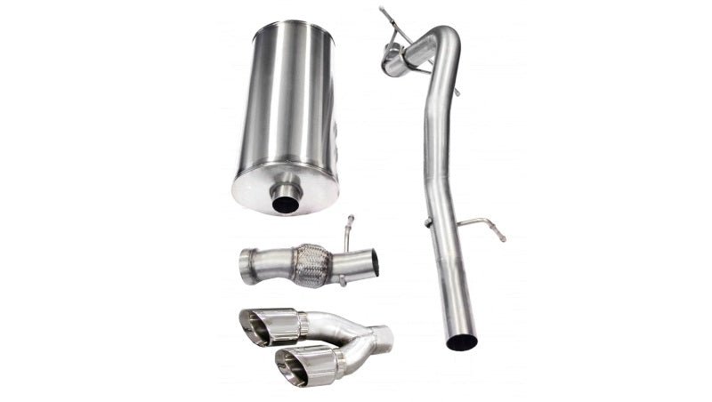Corsa 11-13 Cadillac Escalade 6.2L V8 Polished Sport Cat-Back Exhaust - Crew Original