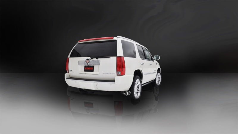 Corsa 11-13 Cadillac Escalade 6.2L V8 Polished Sport Cat-Back Exhaust - Crew Original