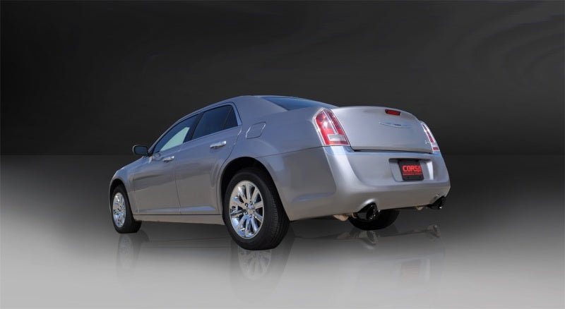 Corsa 11-13 Chrysler 300 R/T 5.7L V8 Black Xtreme Cat-Back Exhaust - Crew Original