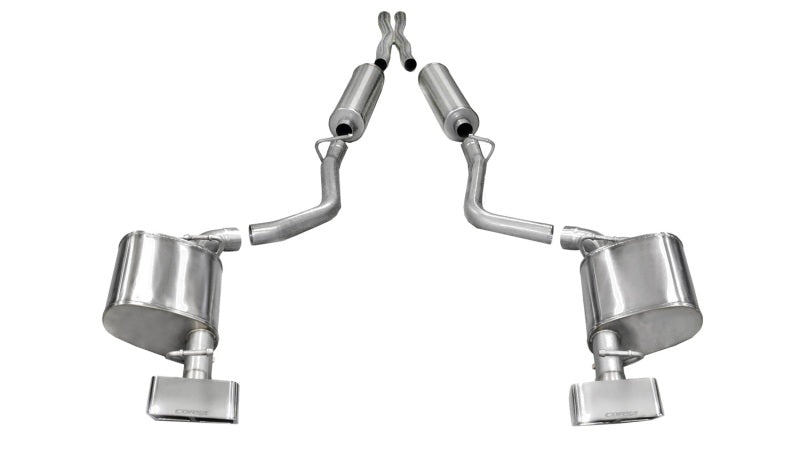 Corsa 11-13 Dodge Challenger R/T 5.7L V8 Polished Xtreme Cat-Back Exhaust - Crew Original