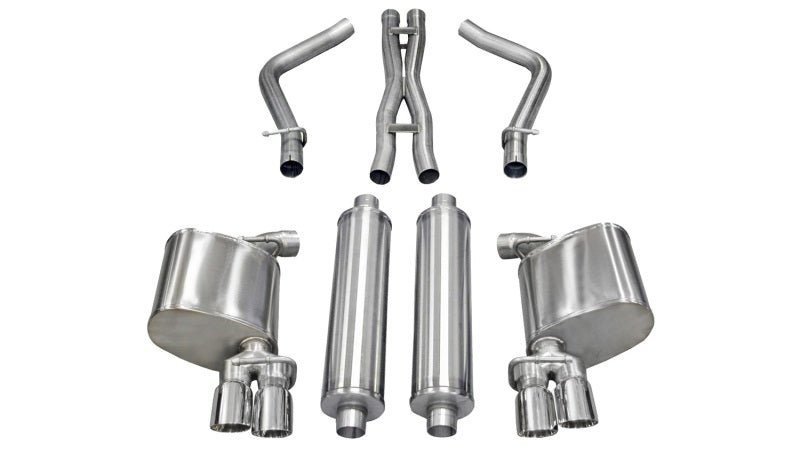 Corsa 11-13 Dodge Charger R/T 5.7L V8 Polished Xtreme Cat-Back Exhaust - Crew Original