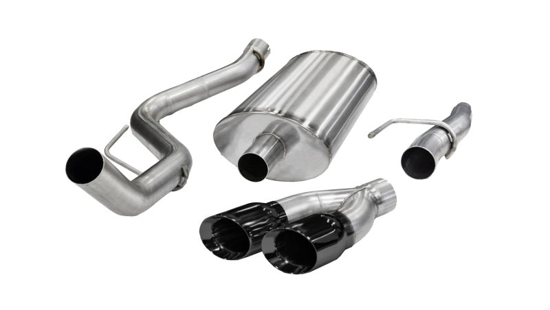 Corsa 11-13 Ford F-150 5.0L V8 Black Sport Cat-Back Exhaust - Crew Original