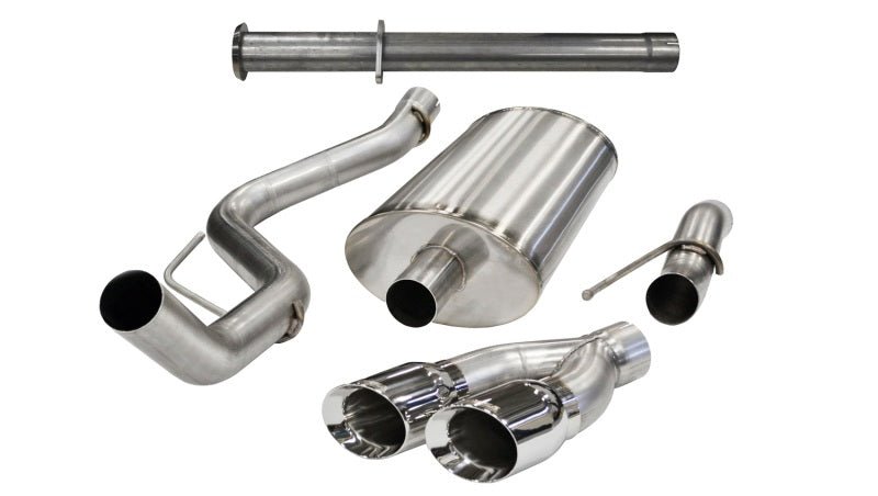 Corsa 11-13 Ford F-150 Raptor 6.2L V8 133in Wheelbase Polished Xtreme Cat-Back Exhaust - Crew Original