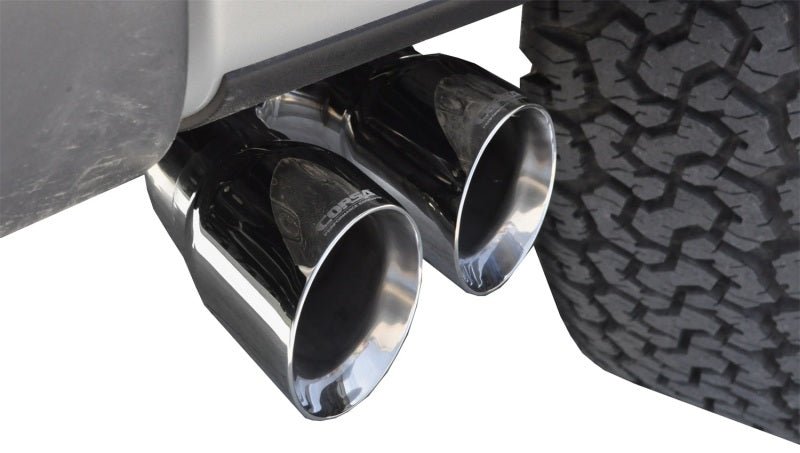 Corsa 11-13 Ford F-150 Raptor 6.2L V8 133in Wheelbase Polished Xtreme Cat-Back Exhaust - Crew Original