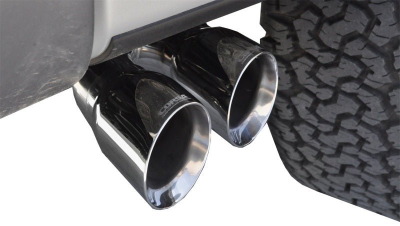 Corsa 11-13 Ford F-150 Raptor 6.2L V8 145in Wheelbase Polished Xtreme Cat-Back Exhaust - Crew Original