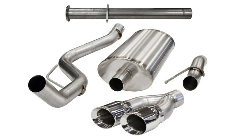 Corsa 11-13 Ford F-150 Raptor 6.2L V8 145in Wheelbase Polished Xtreme Cat-Back Exhaust - Crew Original