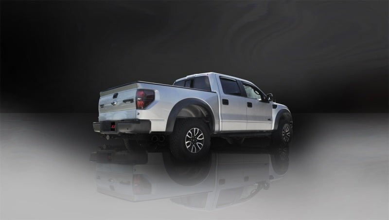 Corsa 11-13 Ford F-150 Raptor 6.2L V8 Black Sport Cat-Back Exhaust - Crew Original