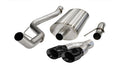 Corsa 11-13 Ford F-150 Raptor 6.2L V8 Black Sport Cat-Back Exhaust - Crew Original