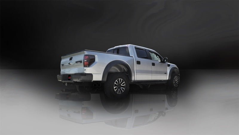 Corsa 11-13 Ford F-150 Raptor 6.2L V8 Black Sport Cat-Back Exhaust - Crew Original