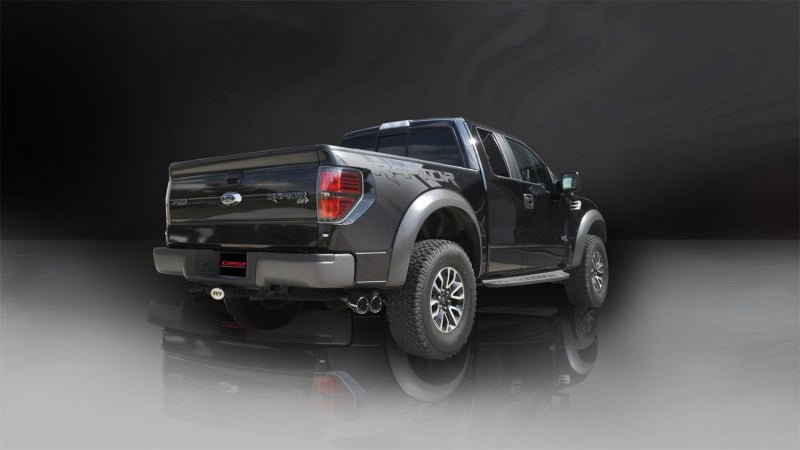 Corsa 11-14 Ford F-150 Raptor 6.2L V8 144in Wheelbase Xtreme Cat-Back Resonator Delete Kit Exhaust - Crew Original